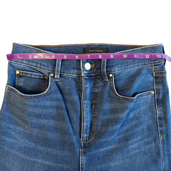 Ann Taylor Jeans Women's Size 4 Blue The Skinny Super High Rise Preppy 1143 - Picture 6 of 11